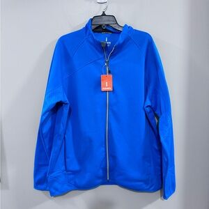 NWT Elevate Men's Blue Performance Full Zip Jacket.  Size XL